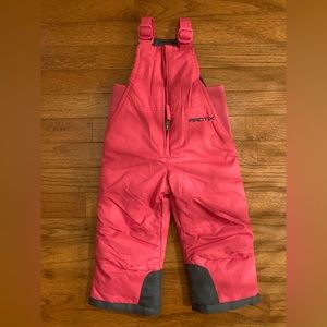 Arctix Infant/Toddler Chest High Insulated Snow Bib Overalls - 18M girls - pink